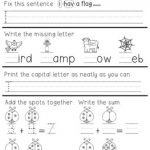First Grade Morning Work 1 - A Teeny Tiny Teacher